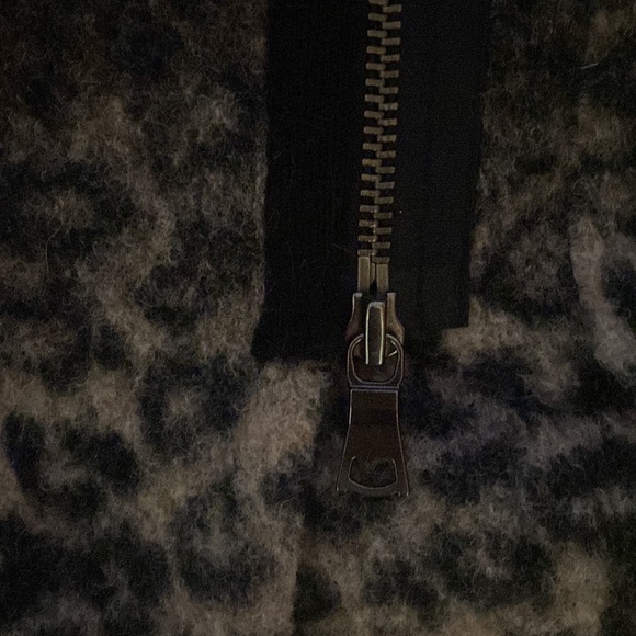 Rebecca Taylor leopard gray leopard print coat size xs - Picture 6 of 9